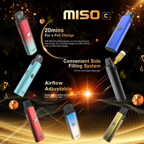 【Univapo Miso C】 可注油式 | 高還原度  小煙主機